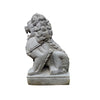 Chinese Foo Dog Statue River Stone
