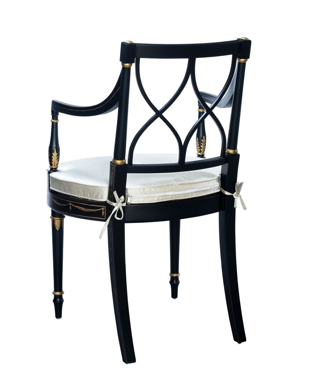 French Painted Carver Chair in Black