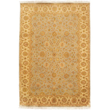 Hand Knotted Shah Abbas Design Silk Rug