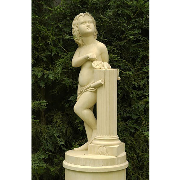 Cast stone statue on pedestal - Astronomy