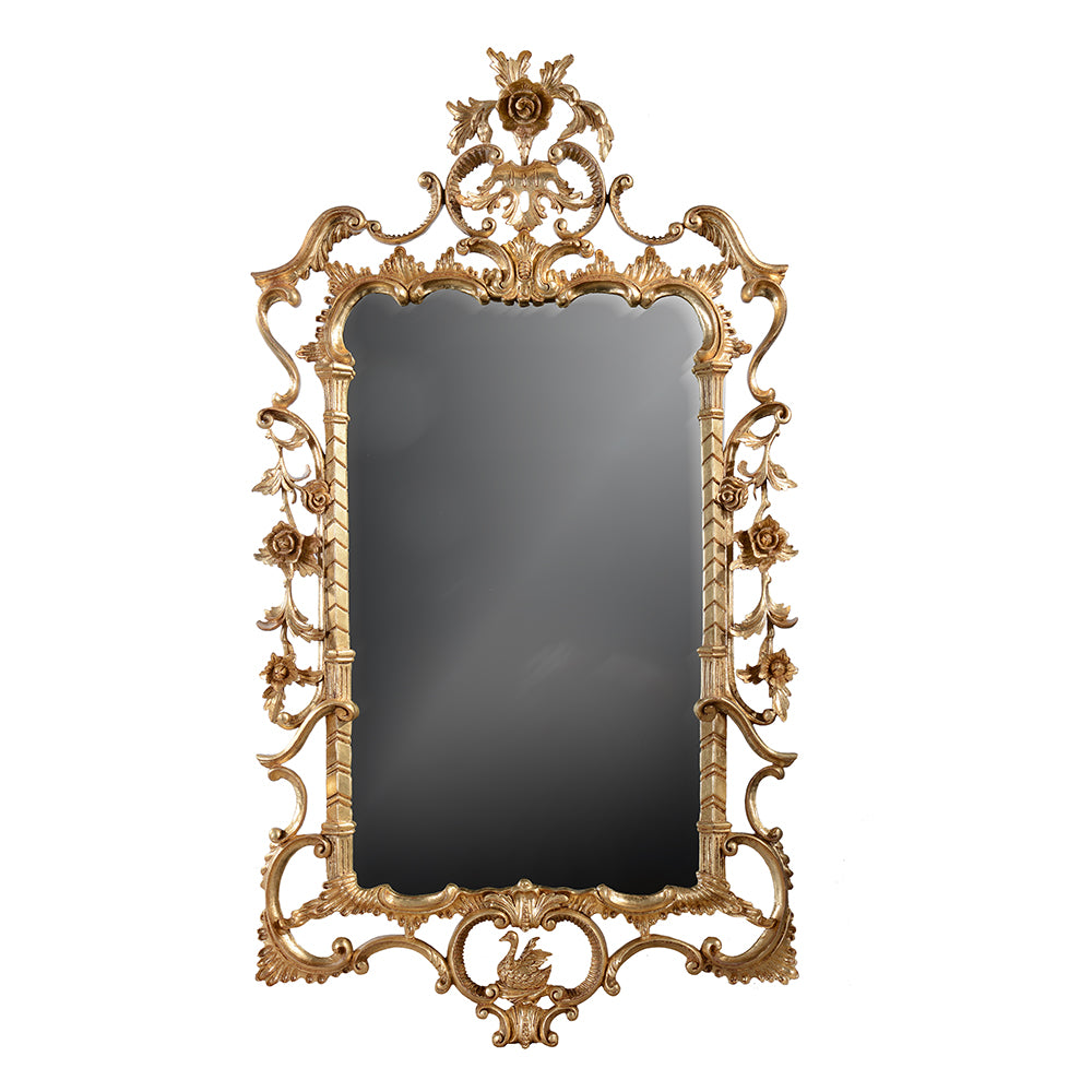 Oil Gilded Mahogany Mirror - Opulence