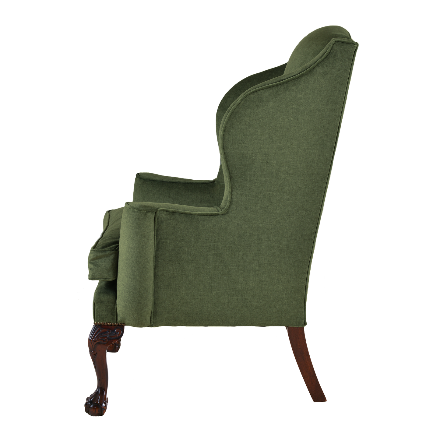 The Pinnock Wingchair in Olive