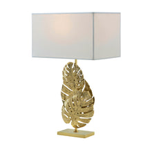 A Finely Cast Monstera Cluster Lamp