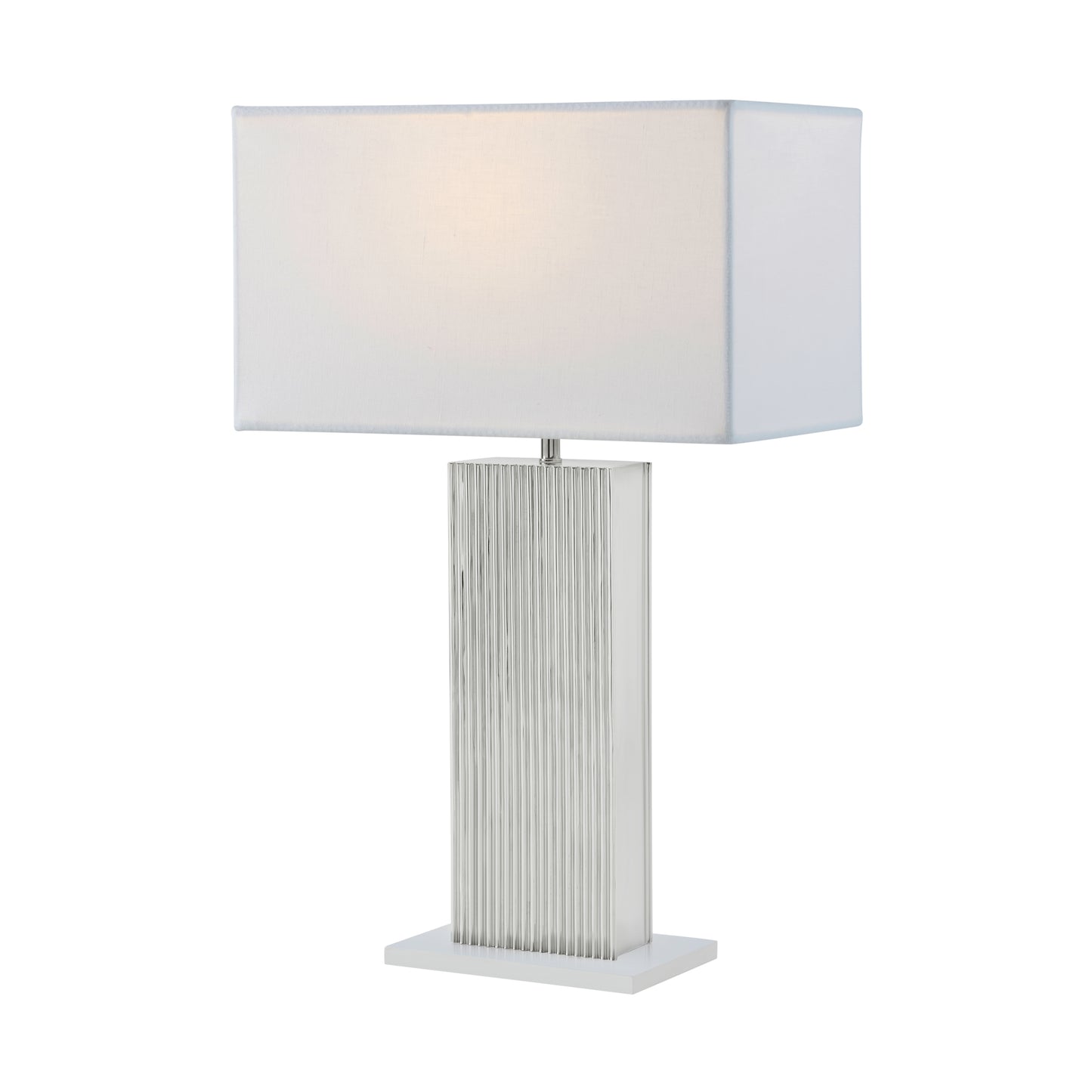 A Finely Cast Fluted Table Lamp