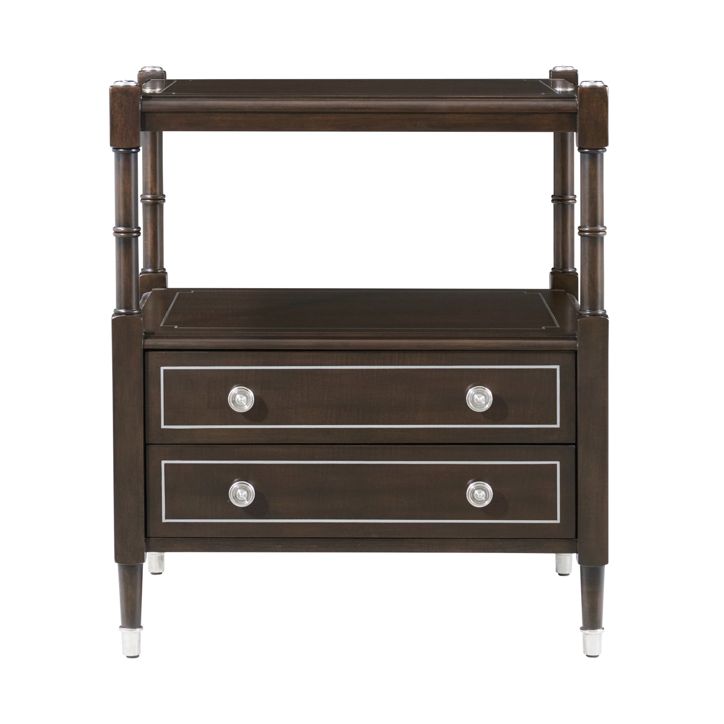 The Spencer London 2 Drawer Bedside Table