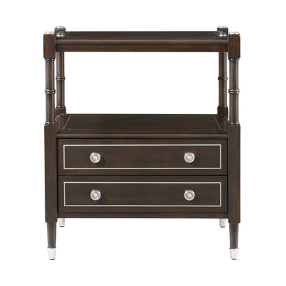 The Spencer London 2 Drawer Bedside Table