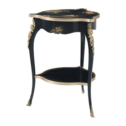 The Chinoiserie Lotus Lamp Table