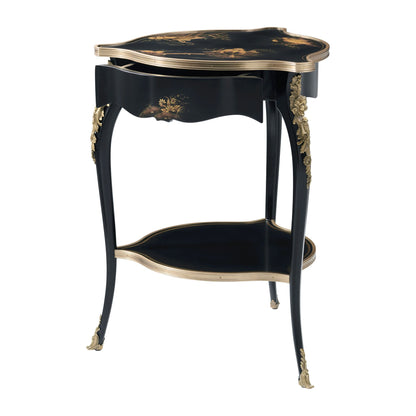 The Chinoiserie Lotus Lamp Table