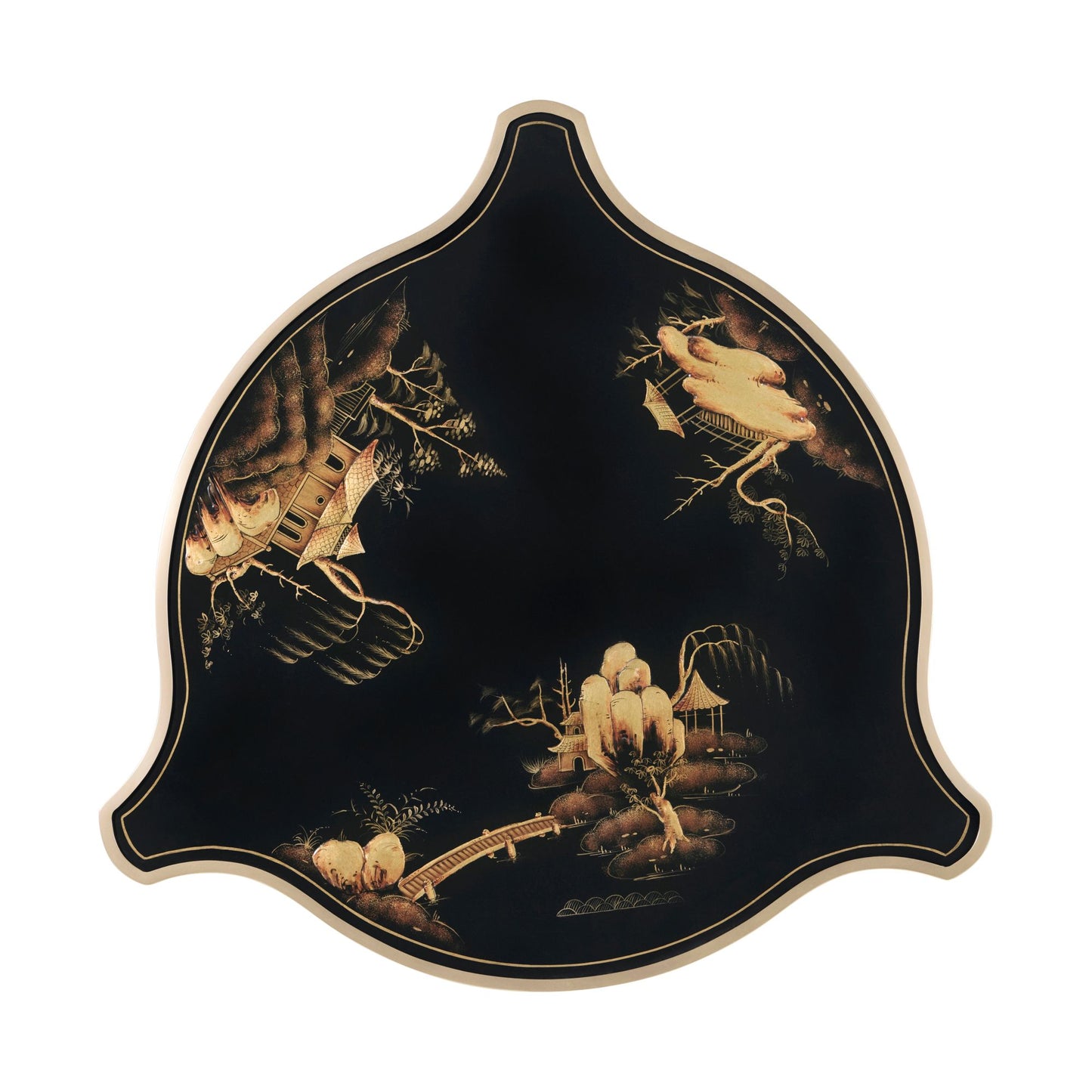 The Chinoiserie Lotus Lamp Table