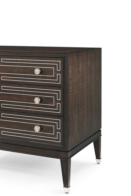 The Spencer London 3 Drawer Nightstand