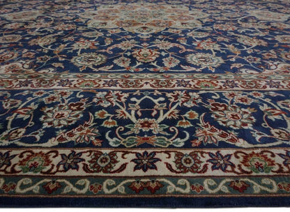 A Fine Kashan design silk pile carpet - Brights of Nettlebed Hand Woven Silk Rug