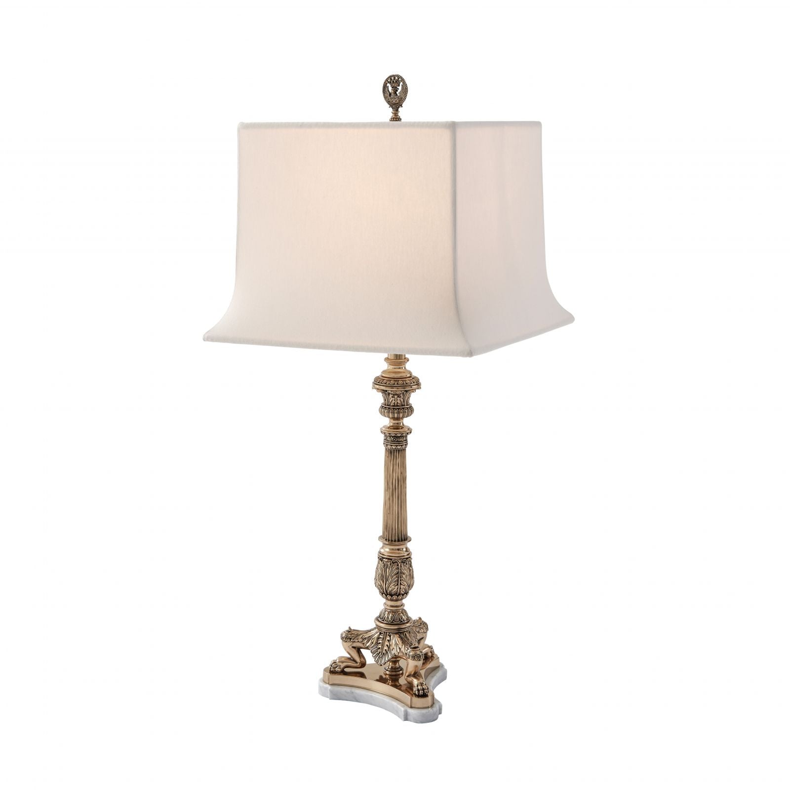 A Finely Cast Brass Table Lamp - Brights of Nettlebed