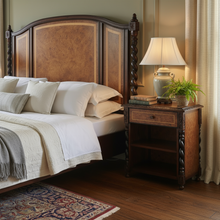 Captains Bedside Table with Captains Bed