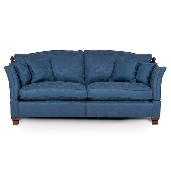 handmade knole sofa in dark blue