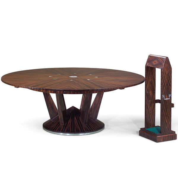 Art Deco Jupes table in macassar