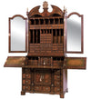 The mahogany one hundred drawer bureau