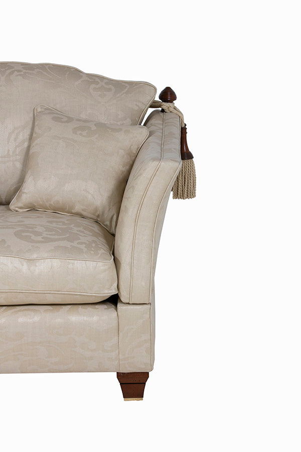 arm of knole chair in beige
