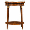 Regency style mahogany oval lamp table