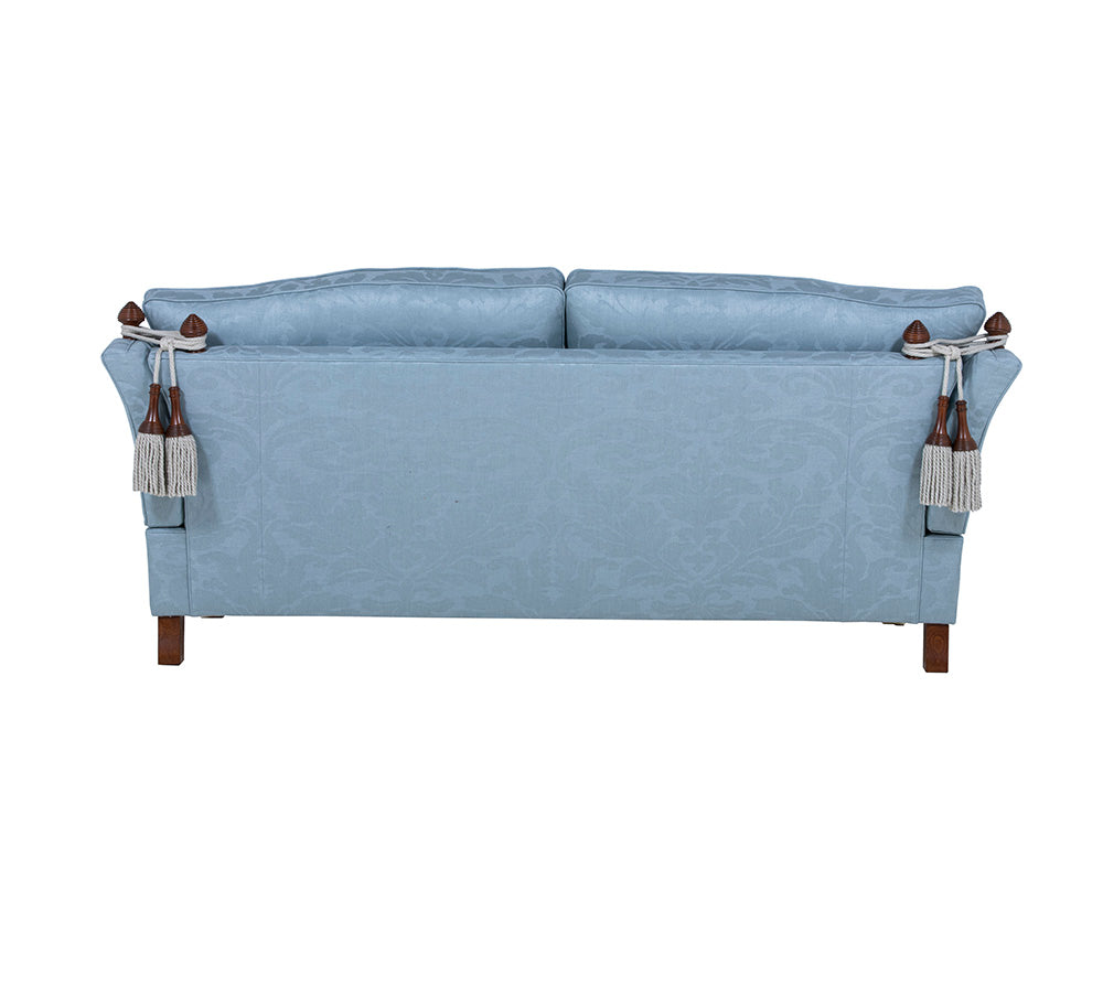 back of light blue knole sofa