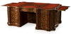 Walnut and Rosewood Serpentine Partners Desk