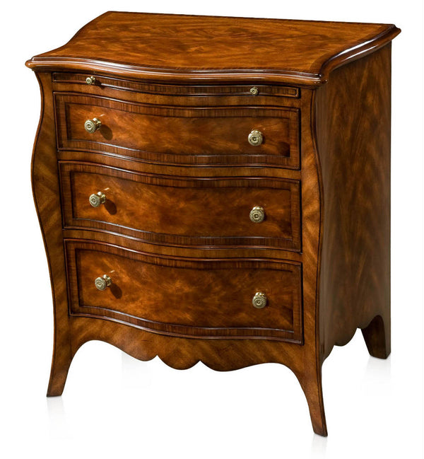 Mahogany serpentine chest