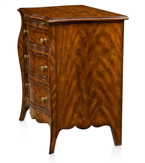 Mahogany serpentine chest