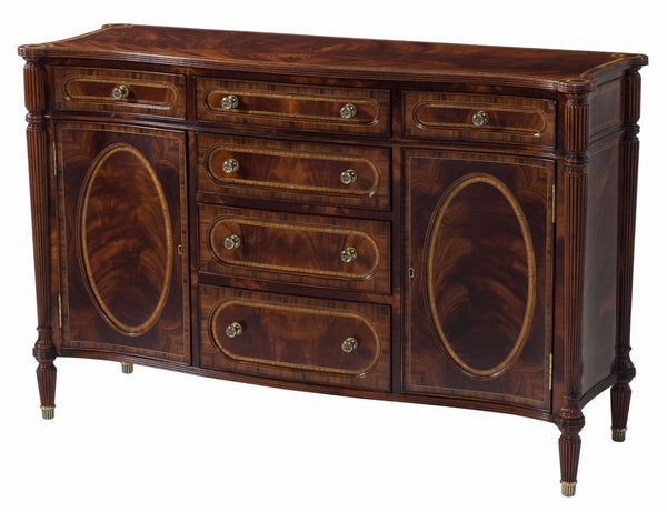 Swirl mahogany sideboard