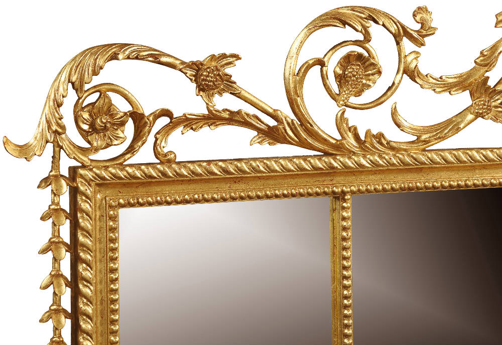 Opulent Charm: Giltwood Overmantel Mirror