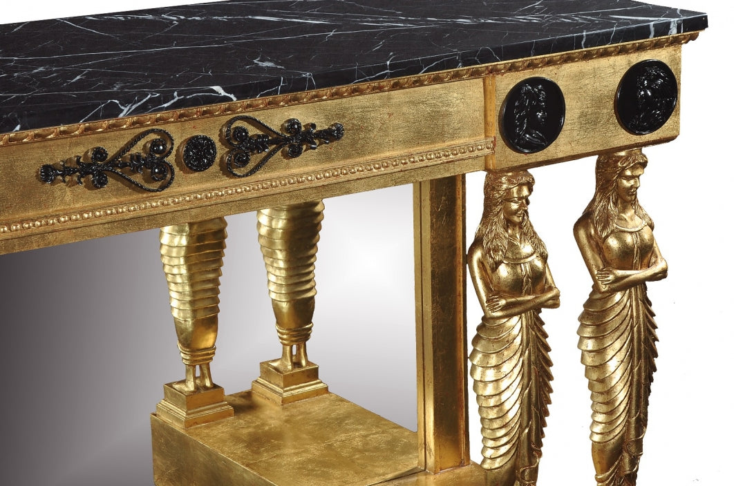 Empire Giltwood Console Table | Opulent Elegance