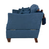back of knole sofa in dark blue