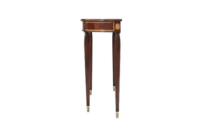 Mahogany Demilune Console: Classic Beauty
