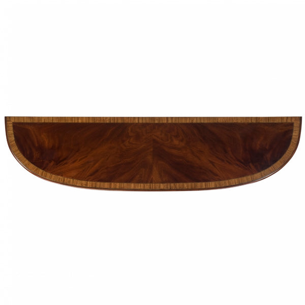 Mahogany Demilune Console: Classic Beauty