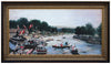 Oil painting after Henley Regatta 1877 in style of James Tissot