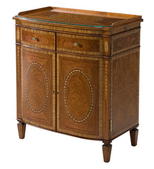 rosewood low bar or drinks cabinet