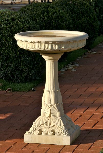 Victorian stone bird bath