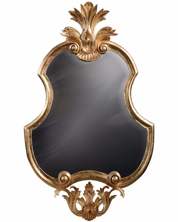Hand Carved French Style Gilded Mirror - 95cm