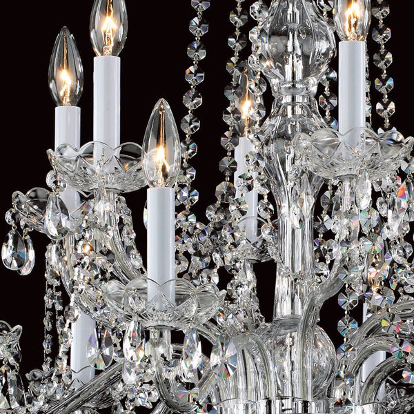 Twelve light crystal chandelier