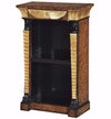 Ebonised and parcel gilt open bookcase