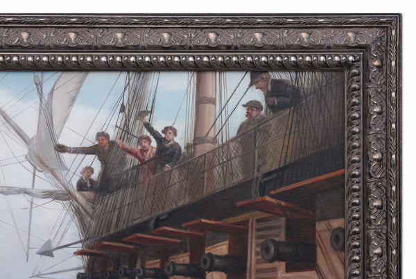 Oil painting after 'Nelson's First Prize' in style of Bernard Finnigan Gribble
