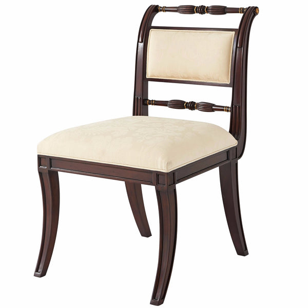 Hand Carved Mahogany Dining Chair