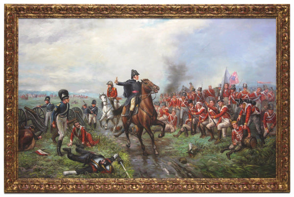 Oil Painting after 'Wellington at Waterloo' in style of Robert Alexander Hillingford