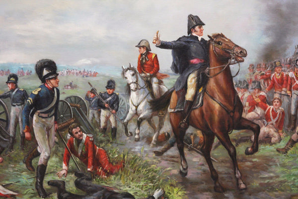 Oil Painting after 'Wellington at Waterloo' in style of Robert Alexander Hillingford