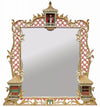 Artisanal Etched Gilded Mirror