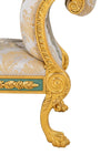 giltwood window seat 23 carat gold hand carved