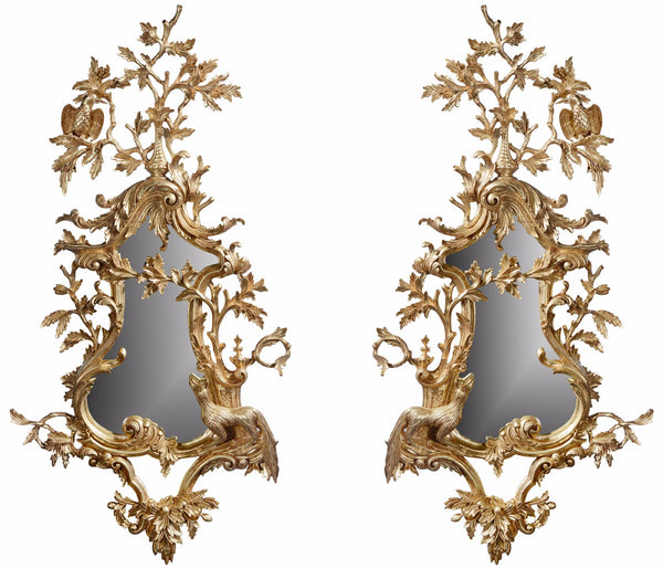 Thomas Johnson Style Mirrors: Elegant Pair