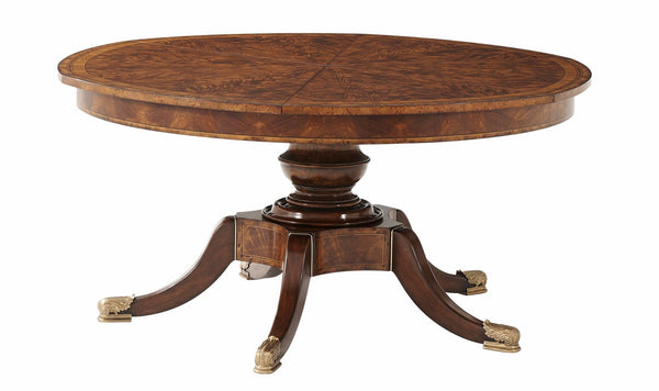 Circular Extending Mahogany Dining Table