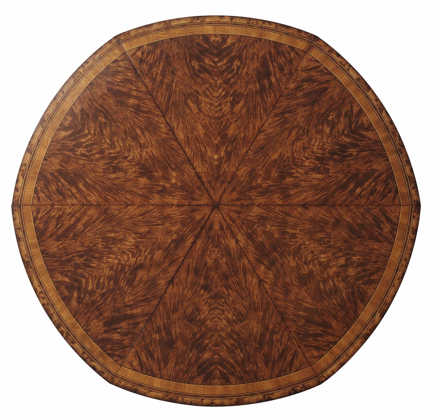 circular extending mahogany dining table