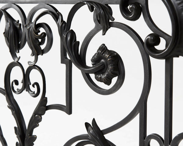 Wrought Iron & Brass Console: Timeless Blend