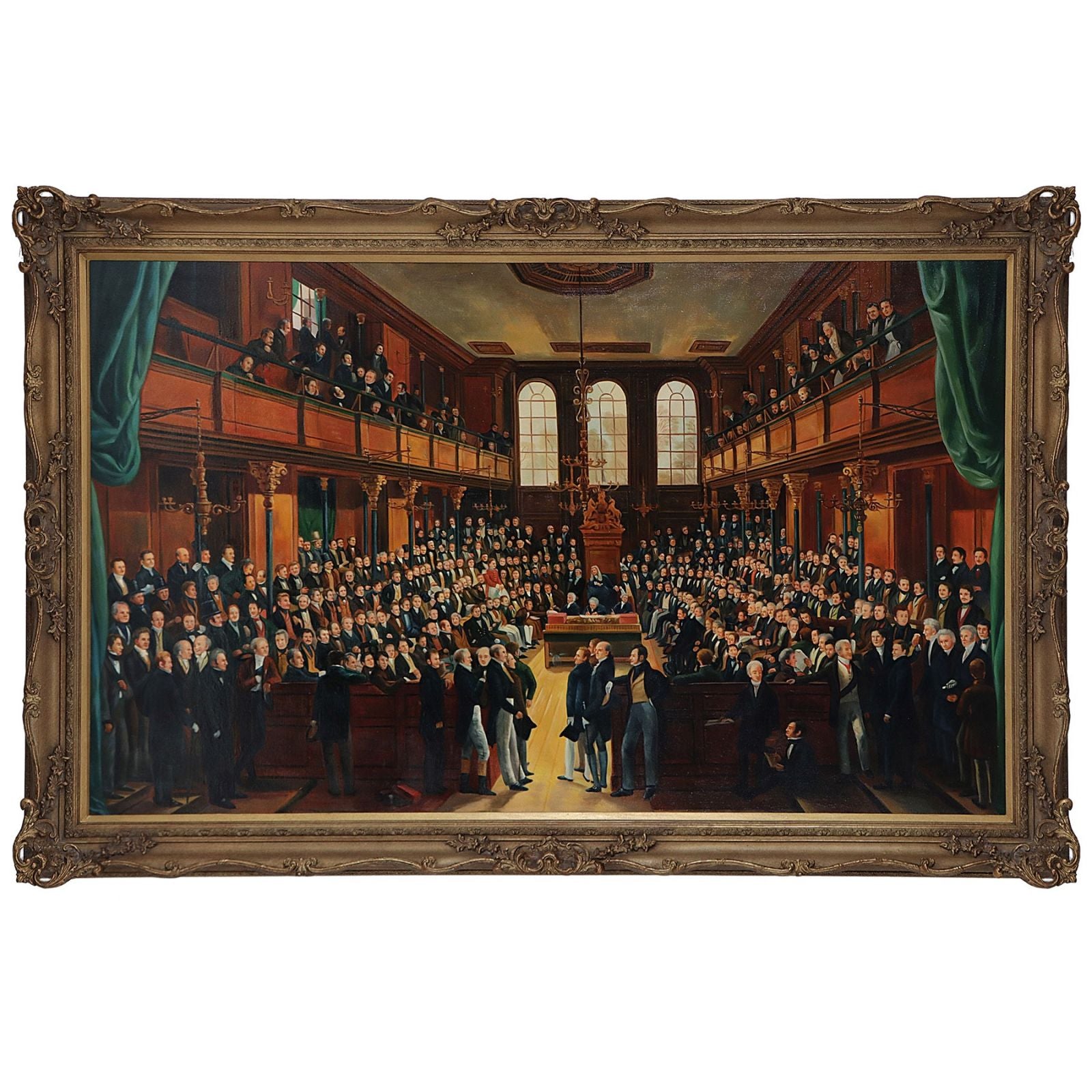 Oil Painting after The House of Commons 1833 in style of Sir George Hayter