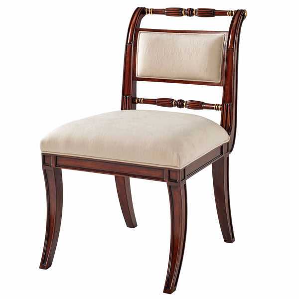 Hand Carved Mahogany Dining Chair